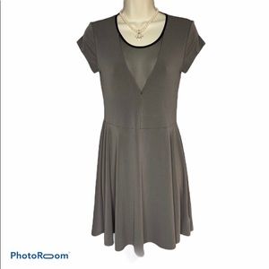 Kimchi Blue Women’s Gray and Mesh  Dress